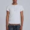 Off White Haze Henley-T-shirt