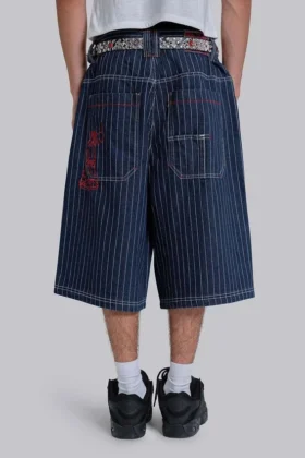Ollie-jorts met krijtstreep