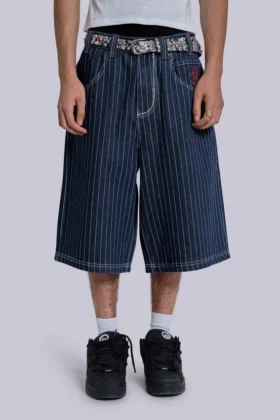 Ollie-jorts met krijtstreep