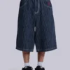 Ollie-jorts met krijtstreep