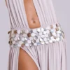 Oryx maxi-jurk met schelpen