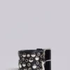 Osmium-riem met studs in zwart
