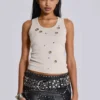 Osmium-riem met studs in zwart