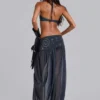 Pelagia ballonbroek met omgeslagen tailleband en studs