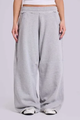Petite grijs gemêleerde baggy Monster Joggers