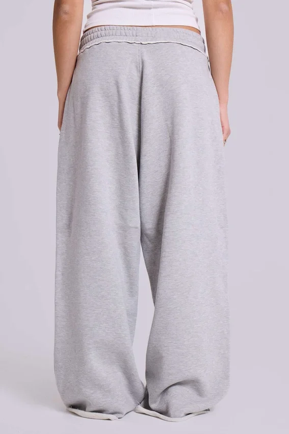 Petite grijs gemêleerde baggy Monster Joggers