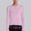 Pink Mist-top met lange mouwen