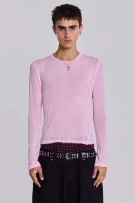 Pink Mist-top met lange mouwen