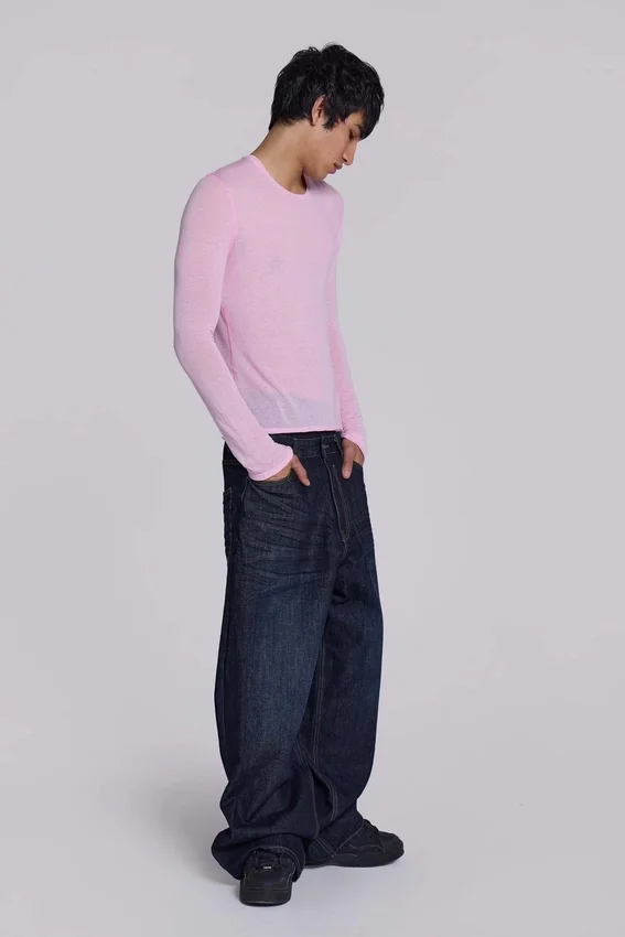 Pink Mist-top met lange mouwen