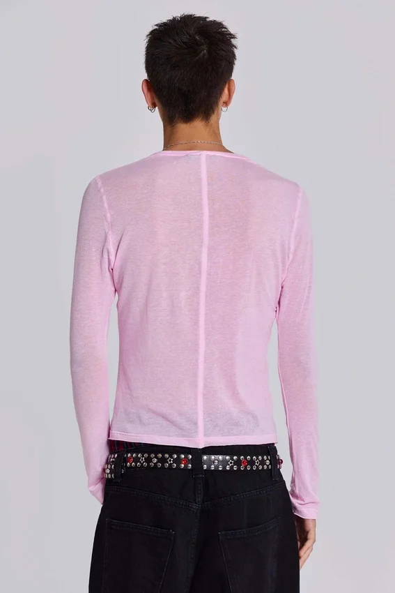 Pink Mist-top met lange mouwen