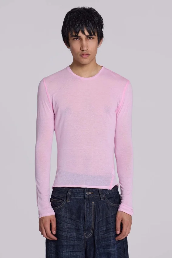 Pink Mist-top met lange mouwen