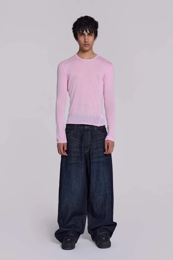 Pink Mist-top met lange mouwen