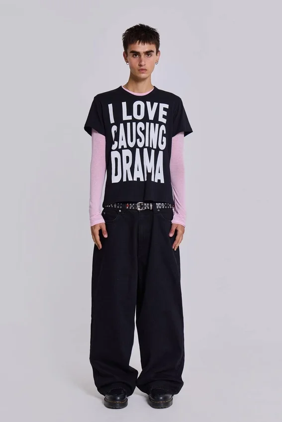 Pink Mist-top met lange mouwen