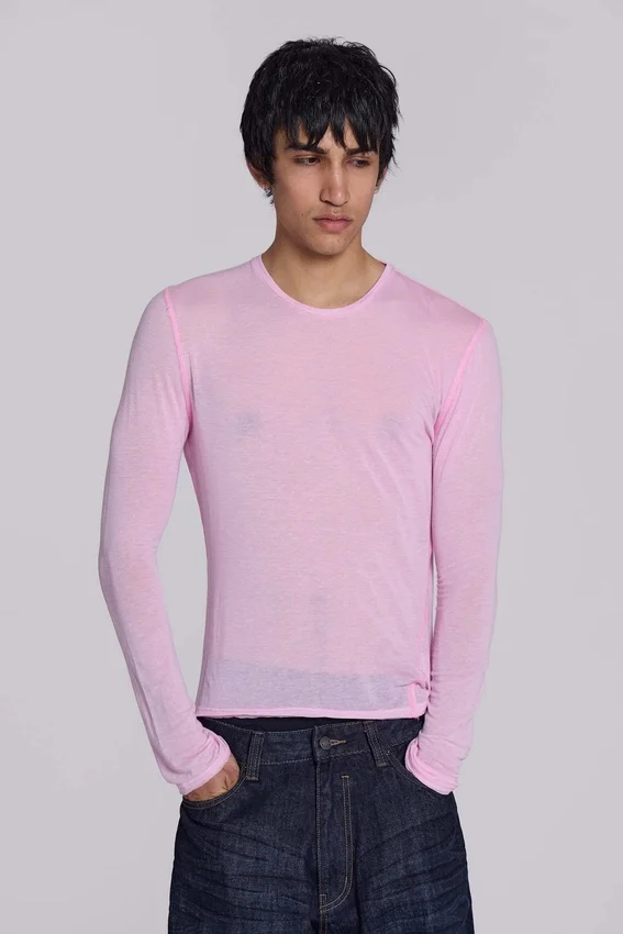 Pink Mist-top met lange mouwen