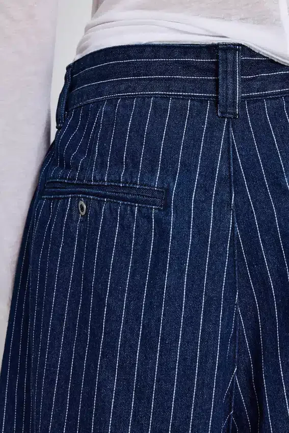 Pinstripe Denim XL Goliath Shorts
