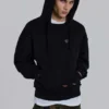 Pullover Bitten-hoodie in zwart