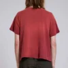 Quasi-rood cropped T-shirt