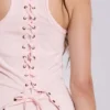Ramona Burnout-vesttop in roze