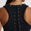 Ramona Burnout-vesttop in zwart