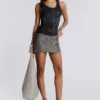 Ramona Burnout-vesttop in zwart