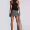 Ramona Burnout-vesttop in zwart