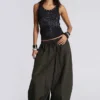 Ramona Burnout-vesttop in zwart