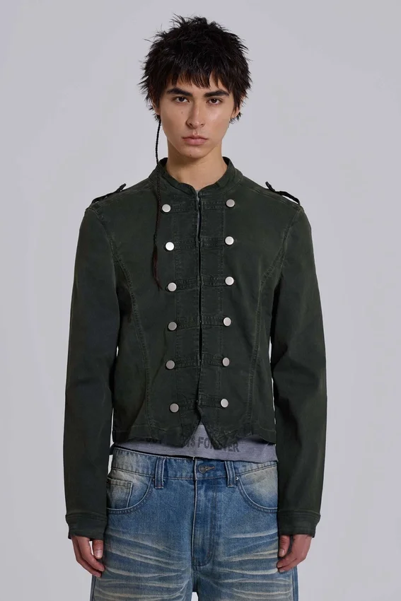 Rebel-militaire jas in kaki