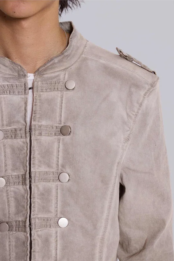 Rebel-militaire jas in kleikleur