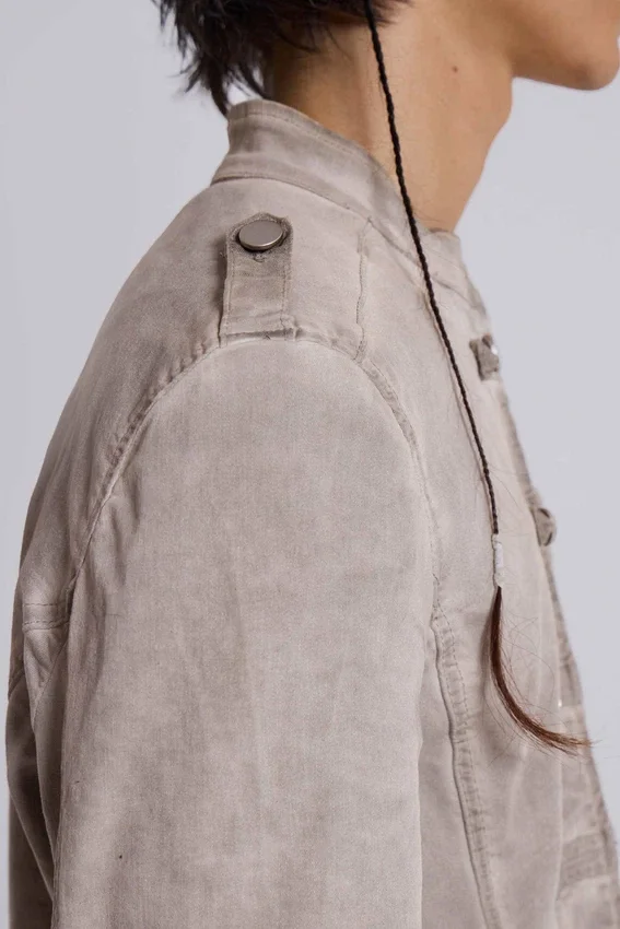 Rebel-militaire jas in kleikleur