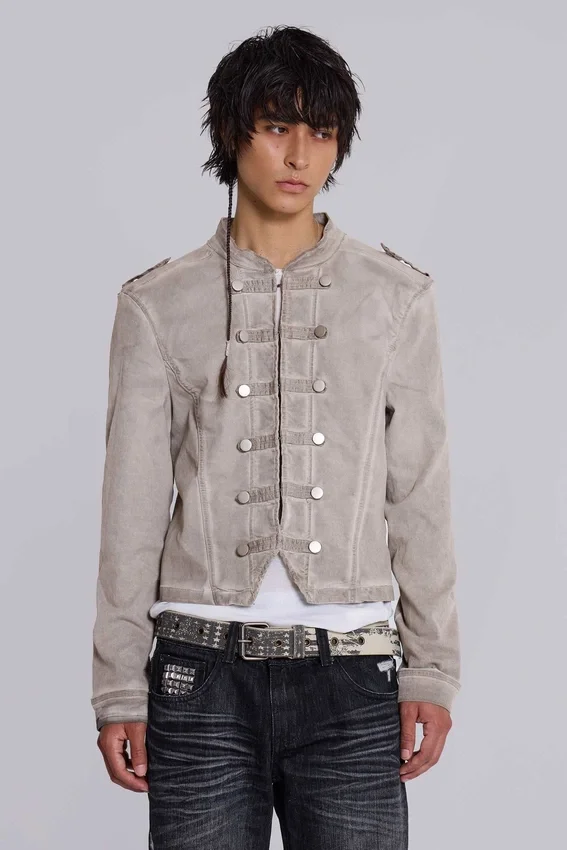 Rebel-militaire jas in kleikleur