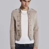 Rebel-militaire jas in kleikleur