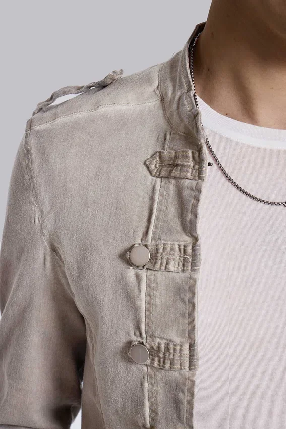 Rebel-militaire jas in kleikleur