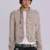 Rebel-militaire jas in kleikleur