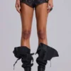 Rebel Military minishort van PU-leer