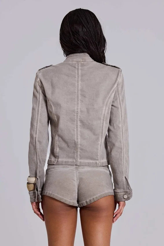 Rebel Military minishorts in kleikleur