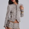 Rebel Military minishorts in kleikleur