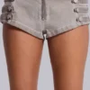Rebel Military minishorts in kleikleur