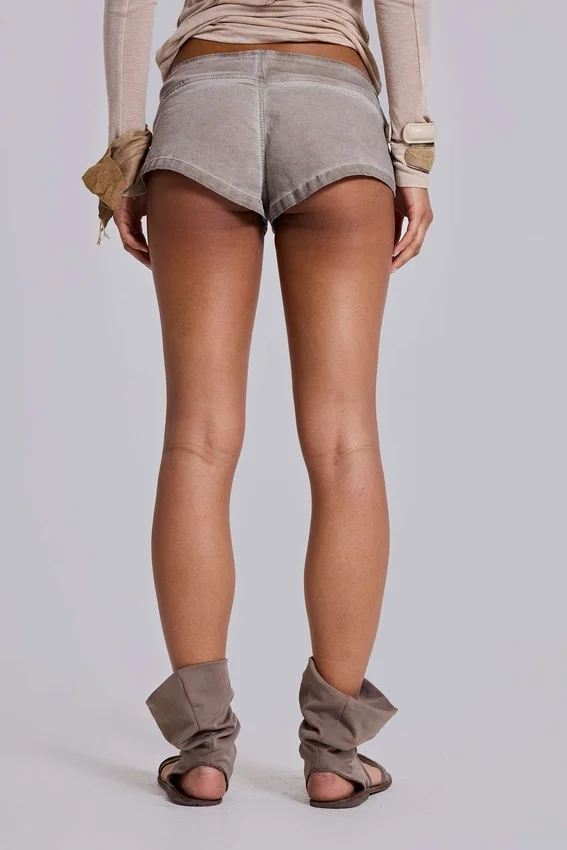 Rebel Military minishorts in kleikleur