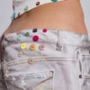 Rider-jeans met lage taille en rechte pijpen in Painter