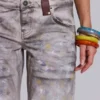 Rider-jeans met lage taille en rechte pijpen in Painter