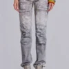 Rider-jeans met lage taille en rechte pijpen in Painter