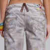 Rider-jeans met lage taille en rechte pijpen in Painter