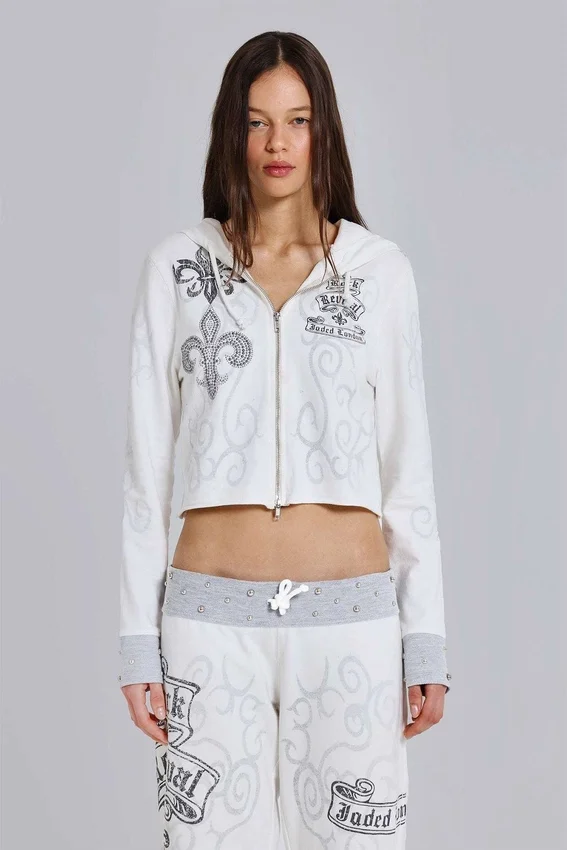 Rock Revival hoodie met grafische print en studs