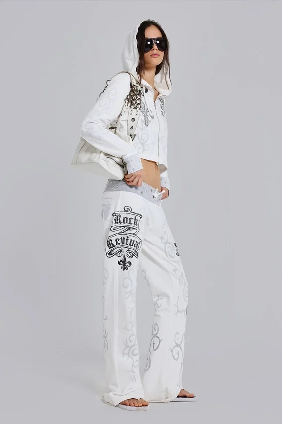 Rock Revival hoodie met grafische print en studs