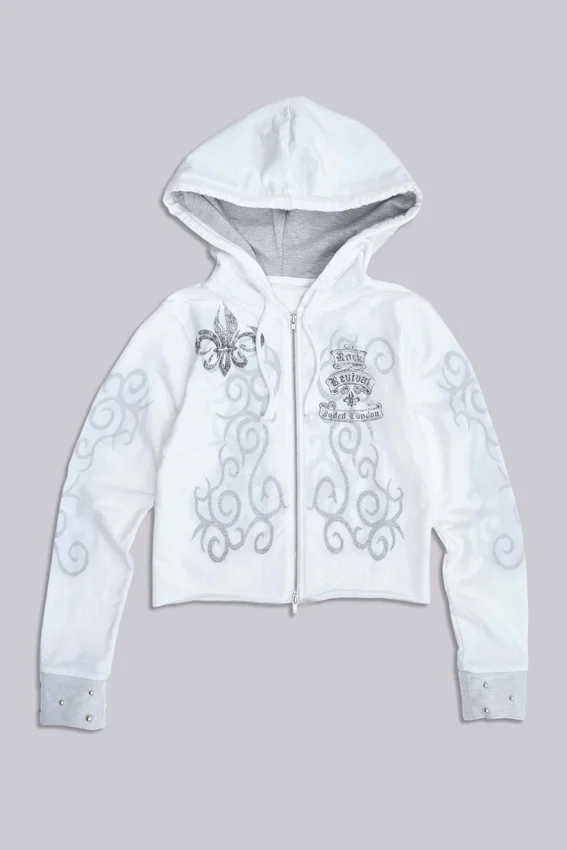 Rock Revival hoodie met grafische print en studs