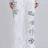 Rock Revival joggingbroek met grafische print en studs