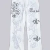 Rock Revival joggingbroek met grafische print en studs