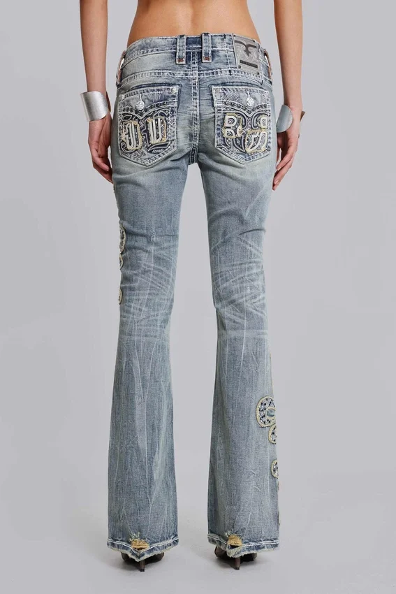 Rock Revival Madison bootcut-Jeans met versieringen