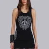 Rock Revival mini-jurk met strass Fleur de Lis-vest