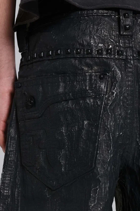 Rock Revival Moto Wax-Jeans